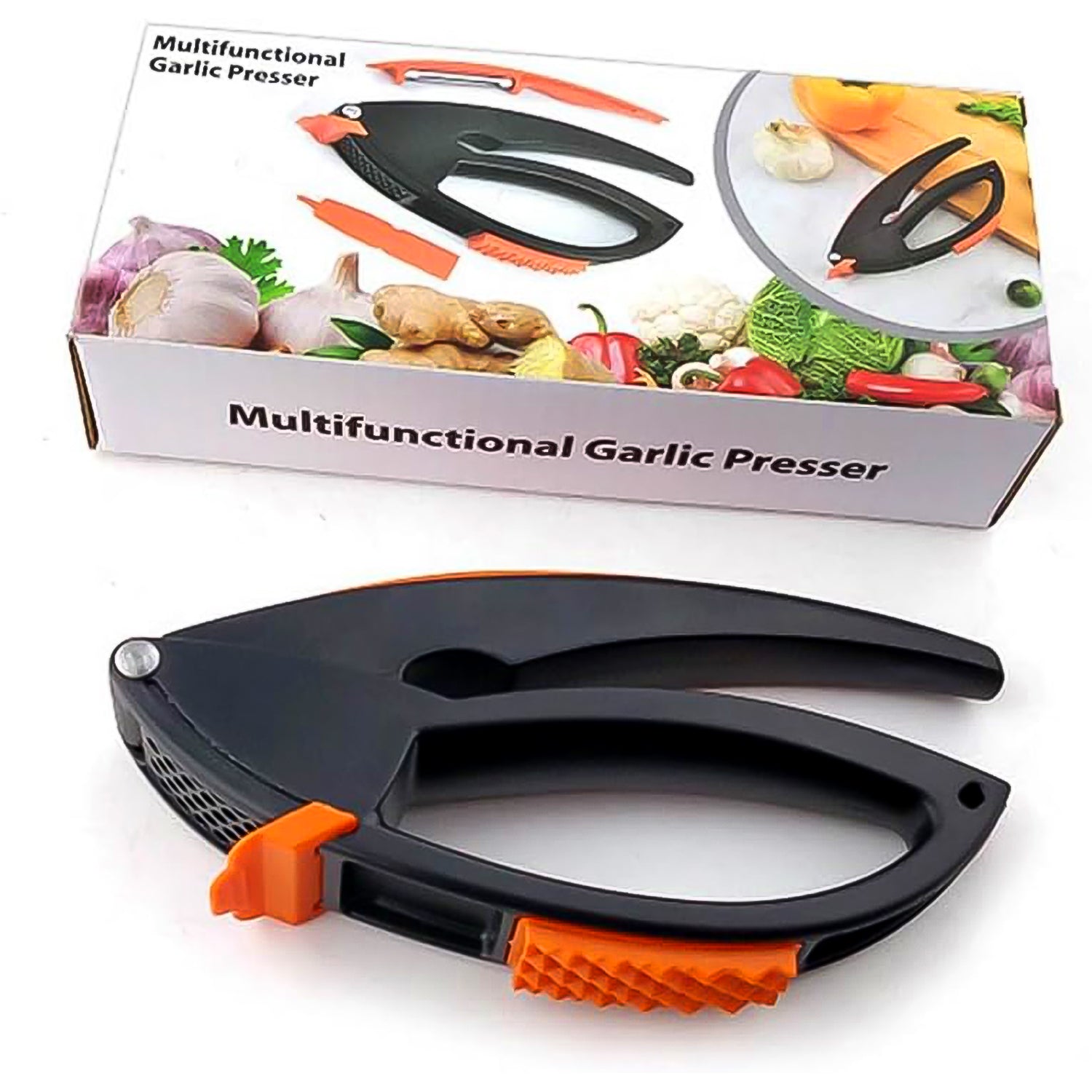 Multifunctional Garlic Press Garlic Mincing  Crushing Tool (1 Pc) Multifunctional Garlic Press Garlic Mincing  Crushing Tool (1 Pc)
